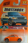 This issue had the VW logos upside down!  Also, the lower part of the card didn't say "Mattel Wheels"