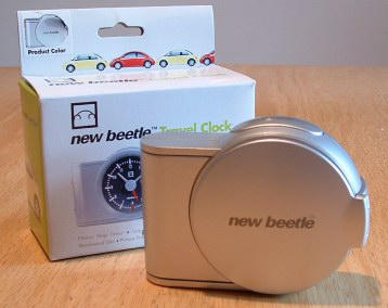 An official clock from the VW New Beetle Collection.