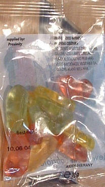 What is the world missing but a package of New Beetle-shaped Gummys!  These were given out at an auto show as a gift during the launch of the New Beetle Convertible in 2003.