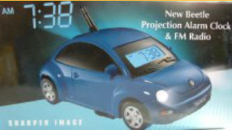 New Beetle projection alarm clock/FM radio